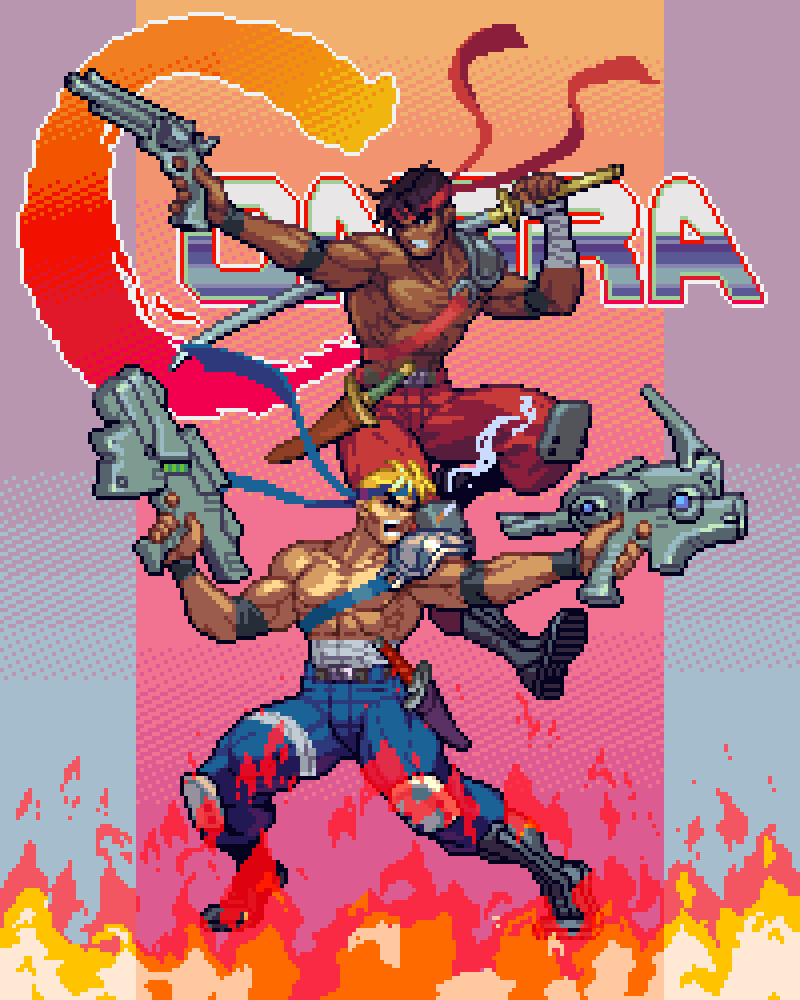 Contra pixel art
